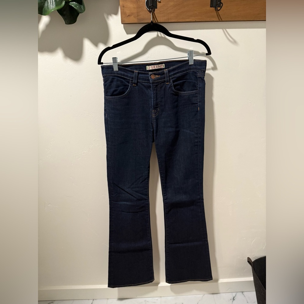 JBrand Dark Blue Flared Denim Pants